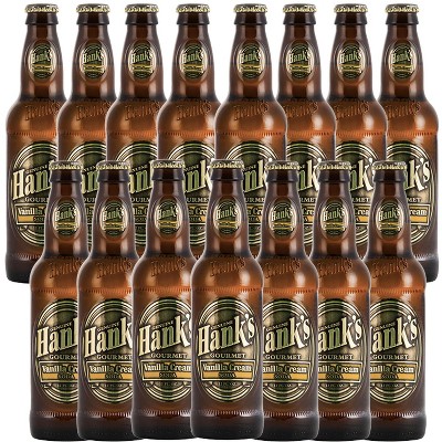 Hank's Genuine Gourmet Vanilla Cream Soda, 12 fl oz Bottles – Premium Craft Soda with Rich, Robust Flavor, Pack of 15