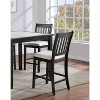 Vynxaria Black and White Rubberwood Dining Chairs Set of 2 - 4 of 4