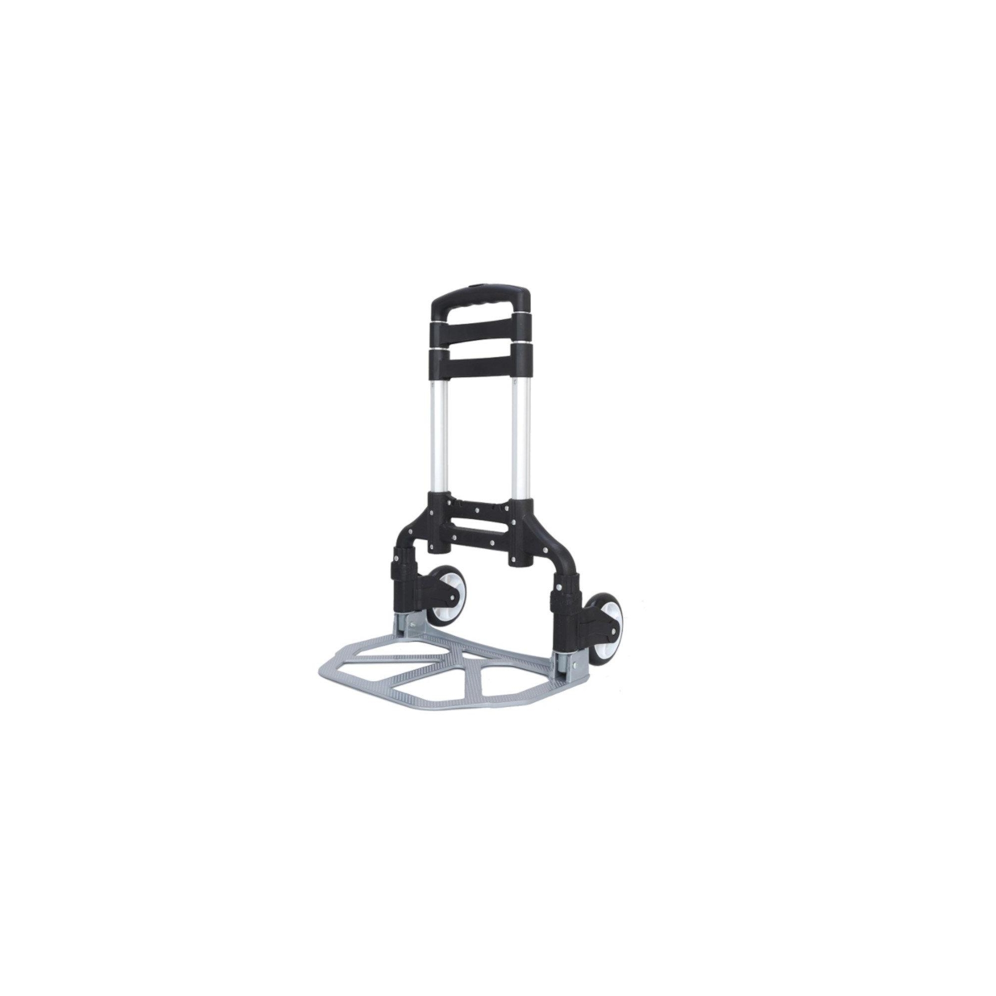 MPM Foldable Hand Truck and Dolly Cart, Aluminum Luggage Trolley, Lightweight Folding Hand Cart, Multipurpose Use For Office, Travel