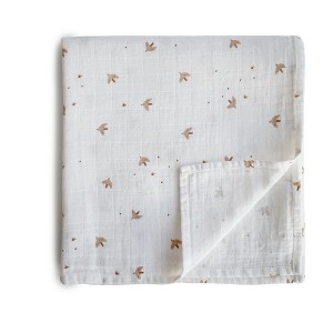 Mushie Organic Cotton Muslin Swaddle Blanket - 1 of 4