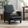 Mid-Century Modern Leather Push Back Recliner Chair for Adults, Accent Chair for Living, CENGHU Upholstered Single Sofa Chair for Elegant Home Decor - 2 of 4