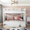 Grungis Full Over Full Loft Bed with Twin size Trundle and Guardrails,Bunk Bed with Ladder Can Divided Into 2 Beds,Loft and Bunk Bed for Bedroom - 2 of 4