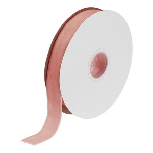 Unique Bargains DIY Gift Wrapping Soft Single Face Spool Silky Velvet Ribbon - 1 of 3