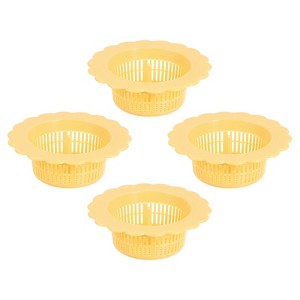 Unique Bargains Plastic Handle Kitchen with Handle Sink Drain Strainer 4 Pcs - 1 of 4