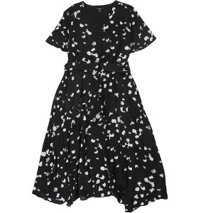 Alfani Womens 2-Tone Wrap Dress - 1 of 2