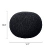 ARTPLAN Round Pouf Ottoman Home knit Floor Foot Pouf Woven Stool For Living Room, Lounge and Bedroom - 3 of 4