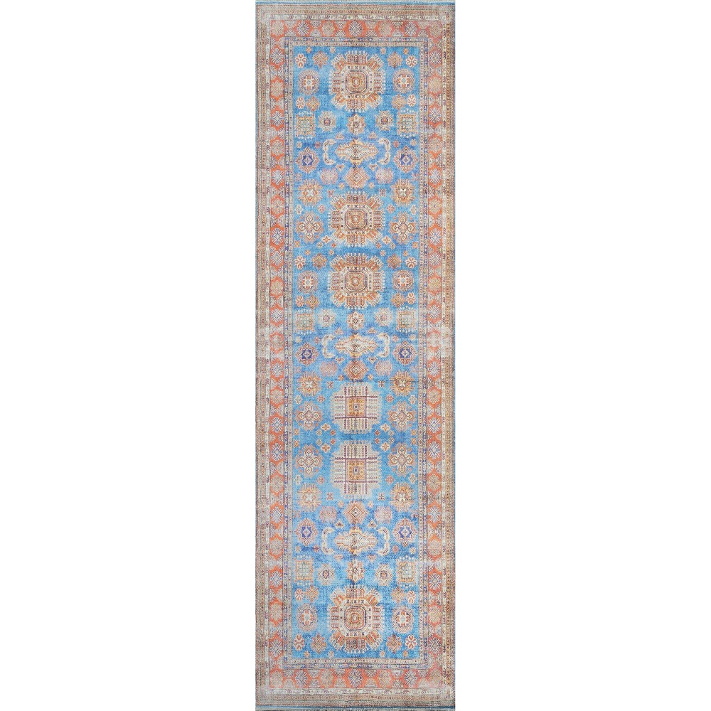 Photos - Area Rug Momeni 2'3"x7'6" Chandler Runner Rug Blue  