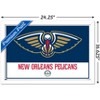 Trends International NBA New Orleans Pelicans - Logo 21 Framed Wall Poster Prints - 3 of 4