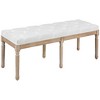 NicBex Storage Bench Modern 32" Tufted Foot Stool with Upholstered Bench with Wood Legs for Bedroom and Entryway - 4 of 4