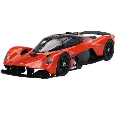 Aston Martin Valkyrie Maximum Orange with Black Top 1/18 Model Car by Top Speed