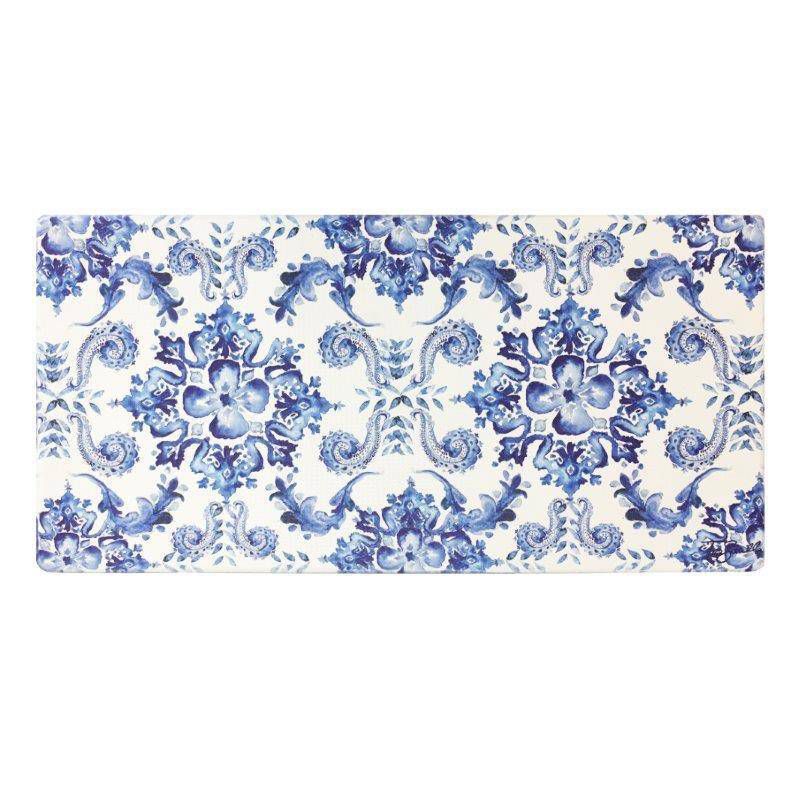 39&#34; x 20&#34; PVC Poppy Sketch Tile Anti-Fatigue Kitchen Floor Mat - J&#38;V Textiles, 1 of 6