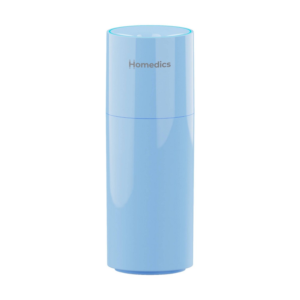 HoMedics Portable Ultrasonic Humidifier Chambray: Travel & Personal Cool Mist, USB Powered, Small Room, 10-Hour Run Time