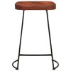 vidaXL Gavin Bar Stools 2 pcs 17.7 in.x15.7 in.x24.8 in. Solid Wood Mango - 4 of 4