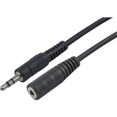 4XEM 10ft 3.5MM Stereo Mini Jack M/F Audio Extension Cable - 10 ft Mini-phone Audio Cable for Audio Device, Headphone