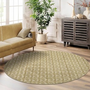 Washable Area Rug Baby Room Contemporary Boho Non-Slip Low Pile Stain-Resistant No-Shedding Easy-Clean Modern Dorm Home Office - 1 of 4