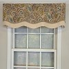 RLF Home 100% Cotton Edenbridge Glory  Fully lined Windows Rod Pocket Valance 50" x 16"  Gray - 2 of 4