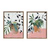 Kate and Laurel Sylvie Wild Foliage l and II Framed Canvas Art Set by Nikita Jariwala - 2 of 4