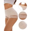 Allegra K Women's High Waist Tummy Control Panties Butt Lifter Lace Shapewear - 3 of 4
