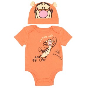 Disney Cosplay Baby Bodysuit and Hat Set Newborn to Infant - 1 of 4
