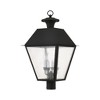 Livex Lighting Mansfield 4 - Light Post Light in  Black - 4 of 4