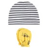 Hudson Baby Infant Boys Cotton Cap and Scratch Mitten Set, Construction, 0-6 Months - 4 of 4