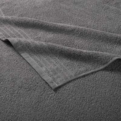 Gray Cotton Quick Dry 12-Piece Bath Towel Set