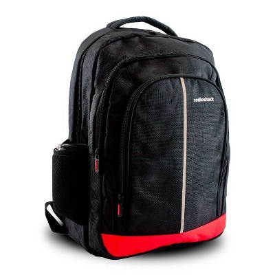 RadioShack 15.6" Laptop Backpack Black with Red Accent, Functional Tech Bag for Men and Women, Organized Storage for Work, and Travel 2606014 — фото 6