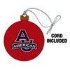 American University Primary Logo Wood Christmas Tree Holiday Ornament - 2 of 4