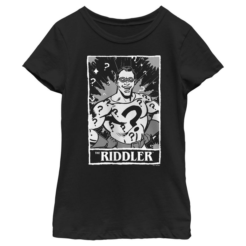 Girl's Batman Riddler Tarot T-Shirt, 1 of 5