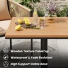 Maggift Patio Seating Sets, Outdoor Dining Set for 5, Patio Table and Chairs Set for Lawn, Deck Backyard, Poolside, Beige, 18.9"*24.6"*30.5" - 4 of 4