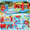 HOMDOX 172 x 172 x 54" Inflatable Water Slide Bounce House with Large Pool, Sprinkler Hammer, Play Tunnel, Double Ring, Multi-Shape Obstacle Challenge - 3 of 4