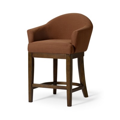 Maven Lane Isabella Fabric High Back Counter Height Bar Stool