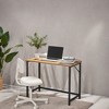 Industrial Style Computer Desk, Gaming Desk, Home Office Desk, Metal Frame, for Small Spaces A Sturdy Metal Frame Gaming & Home Office Desk - 3 of 4