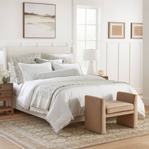 Double Flange Merrow Stitch Comforter & Sham Set - Threshold™ designed with Studio McGee - 1 of 4