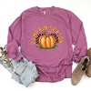 Simply Sage Market Pumpkin Season Checkered Garment Dyed Long Sleeve - 3 of 4