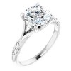 Pompeii3 3Ct Moissanite Vintage Engagement Solitaire Ring 14k White Yellow or Rose Gold - 3 of 4
