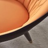 Dining Chair Set of 2, Modern Armrest Leather Upholstered Accent Dining Chair with Plastic Tube Plug for Kitchen Dining Room Apartment Living Room - 4 of 4