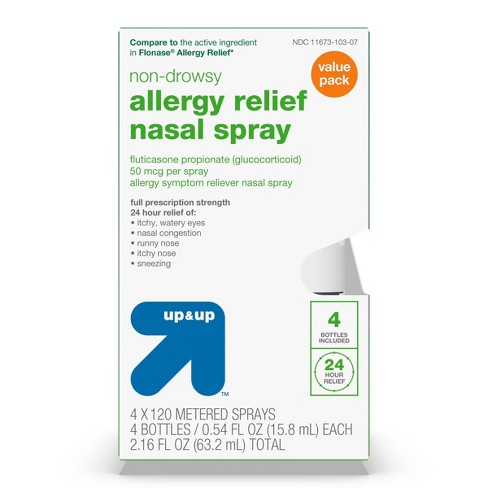 Fluticasone Allergy Relief Nasal - 480 Sprays/2.16 Oz - Up & Up™ : Target