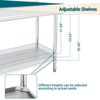 Stainless Steel Table, Heavy-Duty Metal Commercial Prep Table with Open Storage Racks for Restaurant Kitchens, Home, Hotels, Food Preparation - 3 of 4