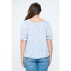 WEST K Women's Juliet Plus Size Ruffle Sleeve Blouse - image 3 of 4