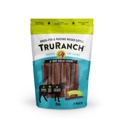 TruRanch Gullet Sticks Beef Dog Treats - 7ct