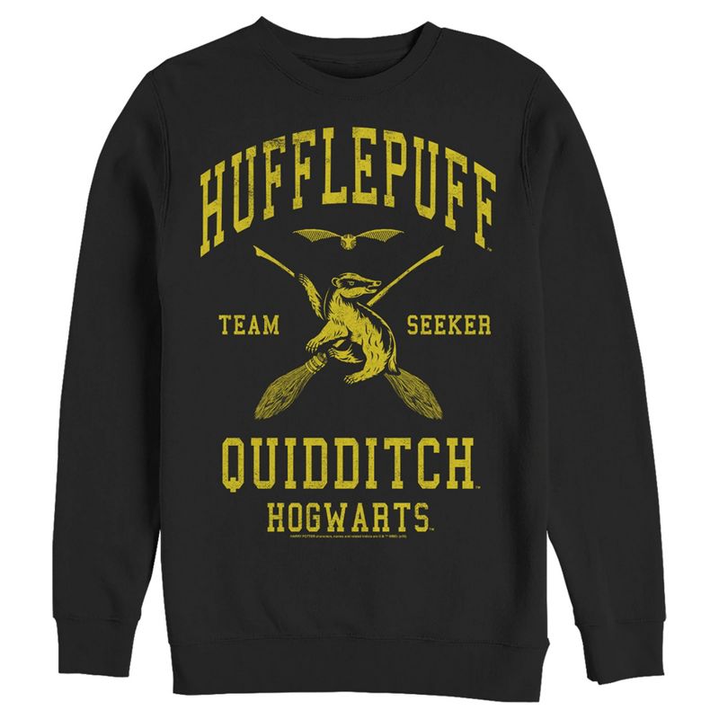 Men's Harry Potter Hufflepuff Quidditch Seeker Sweatshirt, 1 of 5