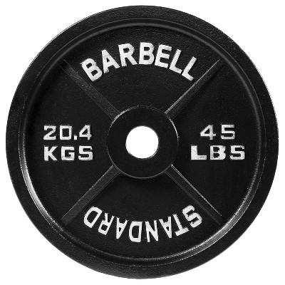 Sapphtopaz Olympic Cast Iron Weight Plates for Barbell, 2-Inch Barbell Plates for Weightlifting and Strength Training in Home & Gym