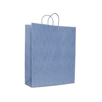 Jumbo Gift Bag Gold Foil Speckled Lines Gold/Blue - Spritz™