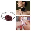 Unique Bargains Dried Rose Pattern Adjustable choker necklace Wrap around wrist bracelet 1 Pc - 3 of 4