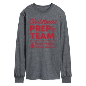 Men's - Instant Message - Christmas Prep Team Long Sleeve Graphic T-Shirt - 1 of 4