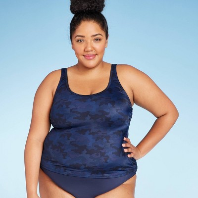 plus size camo swimsuit