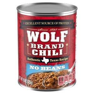 Wolf Brand No Beans Chili - 15oz - 1 of 4