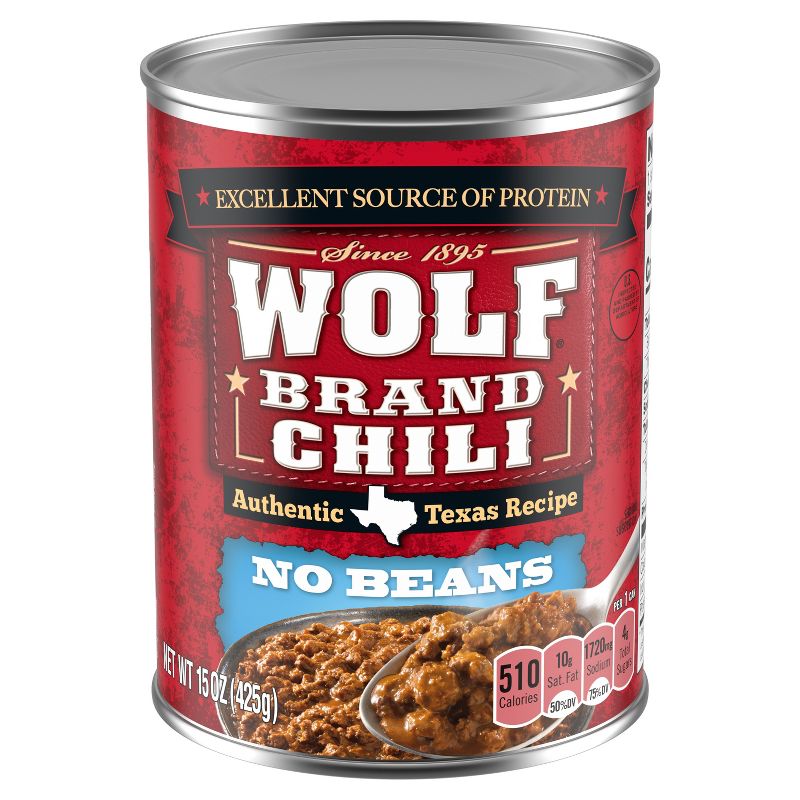Wolf Brand No Beans Chili - 15oz, 1 of 6