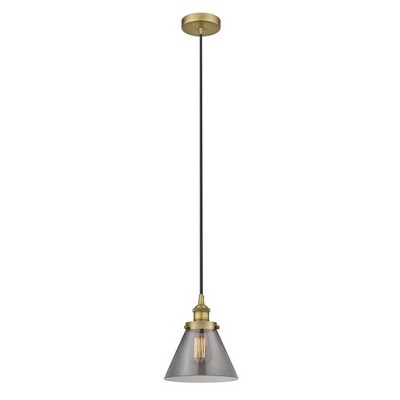 Cone - 1 Light Mini Pendant In Industrial Style-9.75 Inches Tall and 7.75 Inches Wide